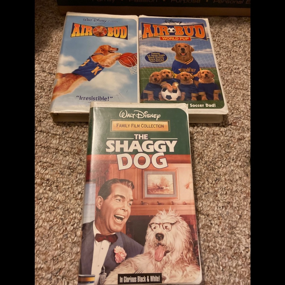 Disney VCR dog movies